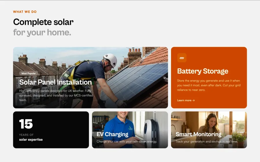 Solar Company — Interior page