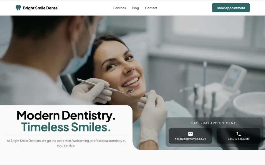 Dental Practice — Homepage