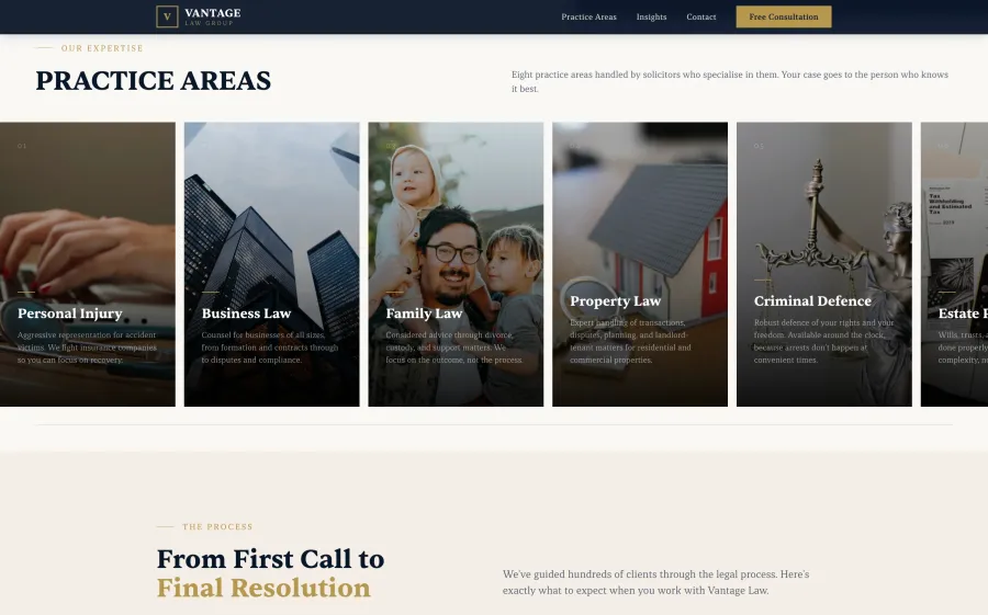 Law Firm — Interior page